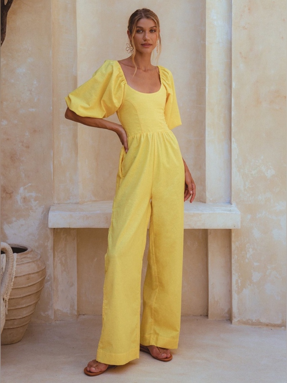 Bali Elf Heaven Bay Linen Jumpsuit NWT